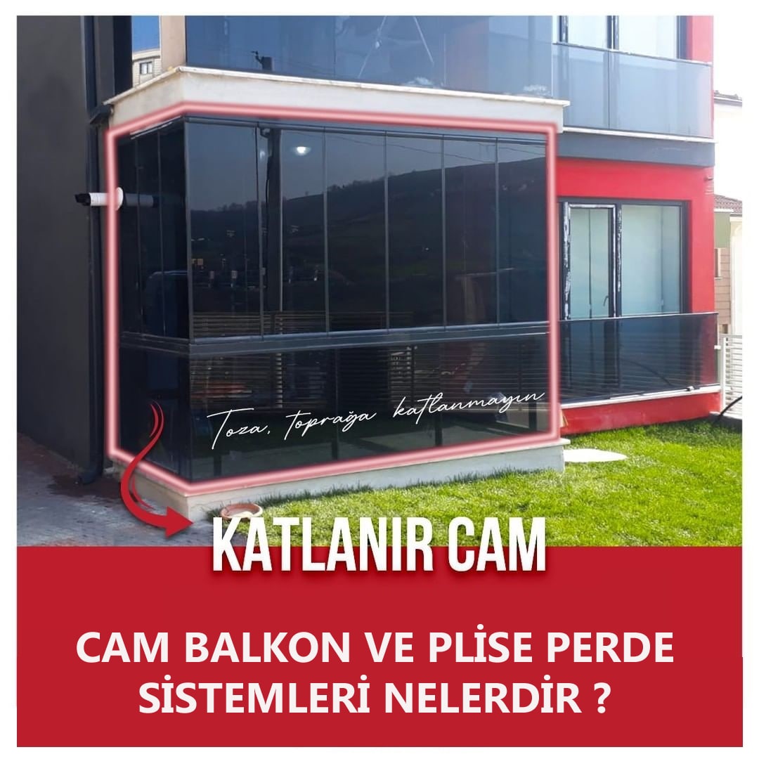 Konya Cam Balkon Plise Perde 