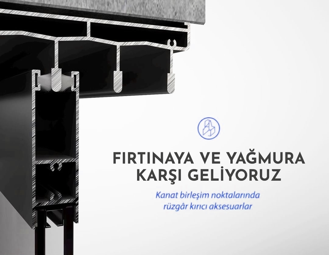 Su Geçirmez Yeni Nesil Konya Cam Balkon Sistemleri 